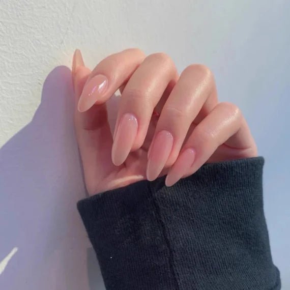 Peach Base Gel Nails