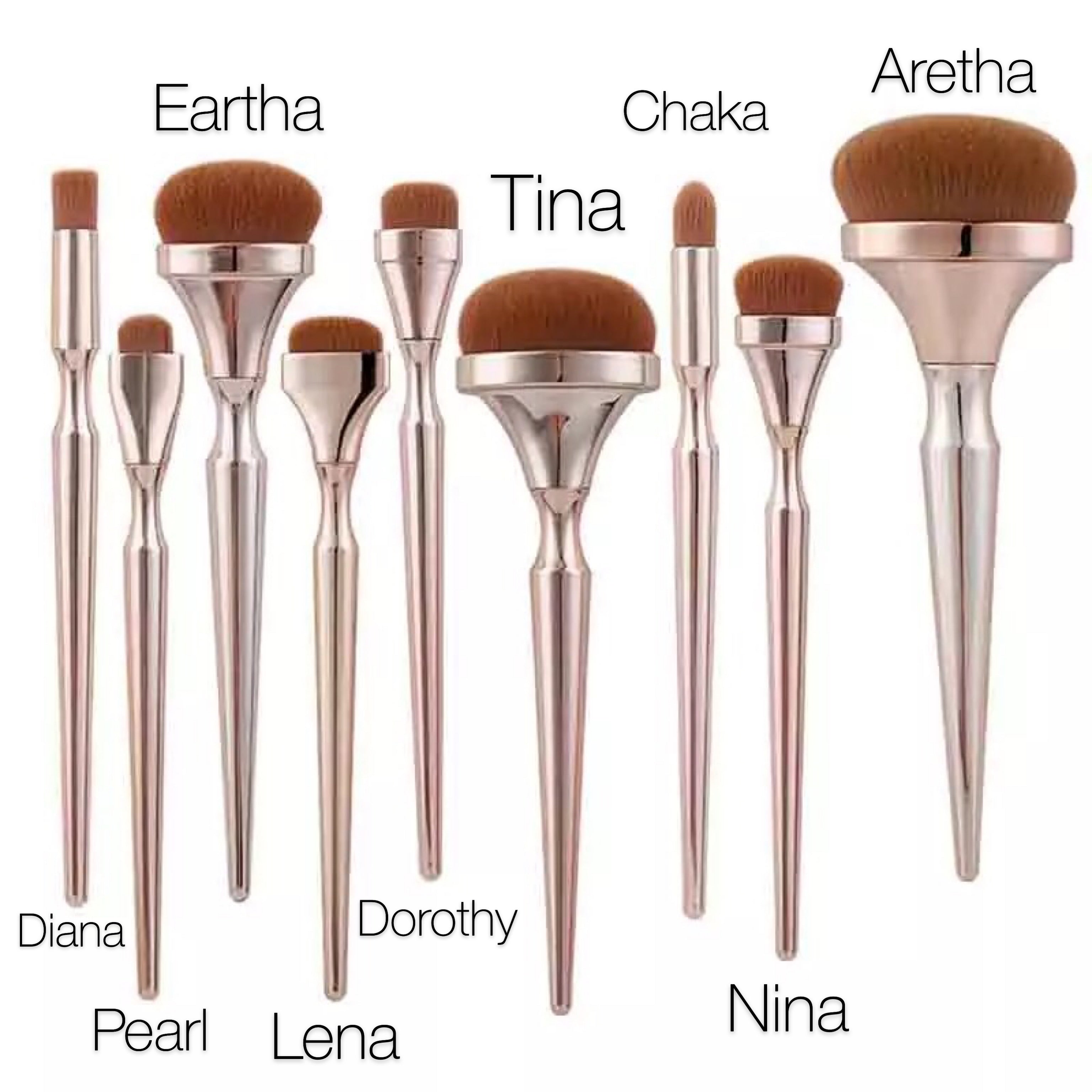 Rose Gold Makeup Brushes - Pottle