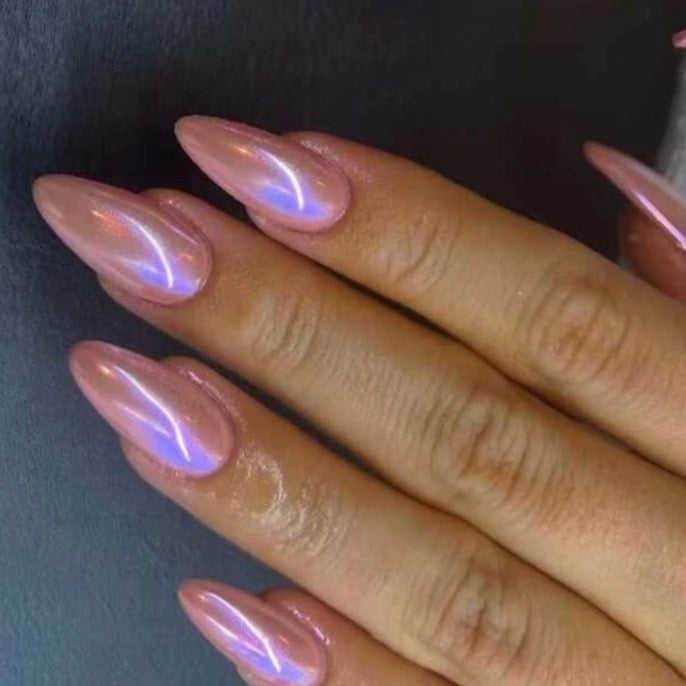 Kylie Jenner Nail Tutorial| Chrome French Manicure - YouTube